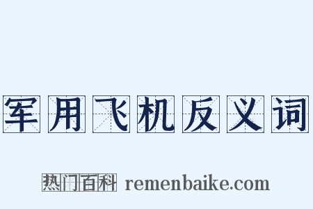 军用飞机反义词是什么意思的图片